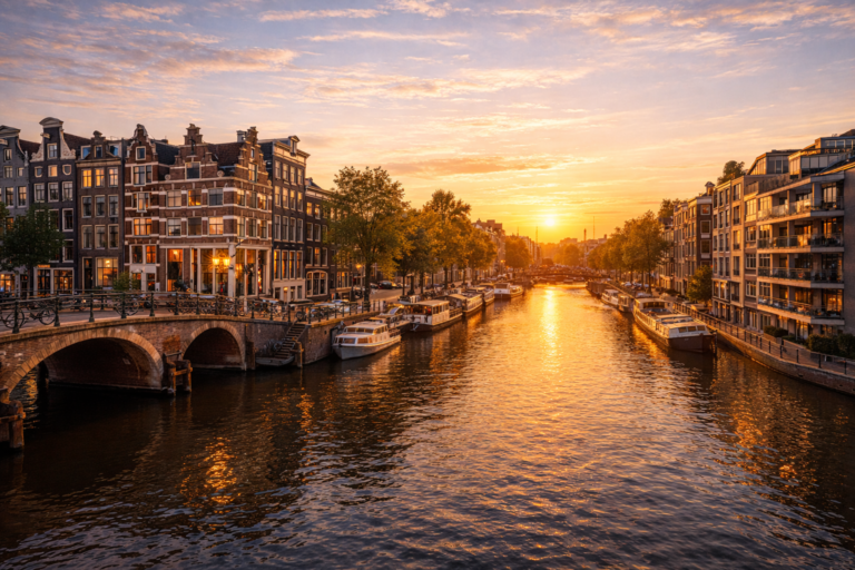 Amsterdam real estate 2026 – canal houses, skyline, and modern housing market overview