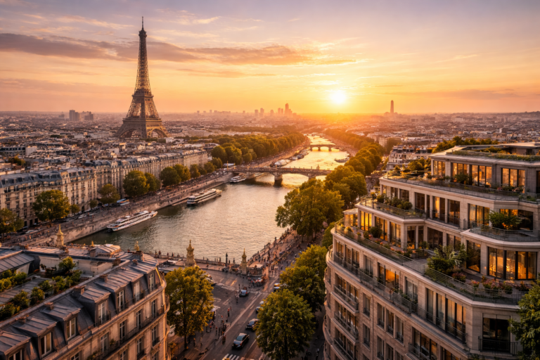 Paris real estate 2026 skyline and property investment view